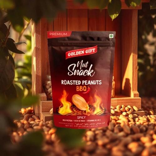 نات سناك فول سوداني محمص بنكهة باربيكيو حار 100 جم...