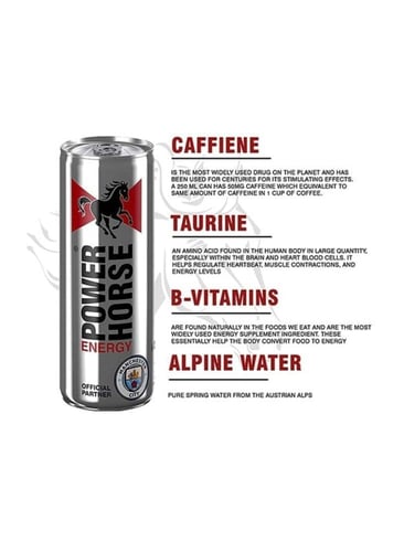 باور هورس مشروب الطاقة 250 مل للحبة - النمسا