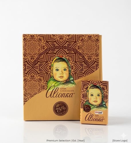 شوكولاتة اليونكا داكنة 75% كاكاو - Alionka Dark Ch...