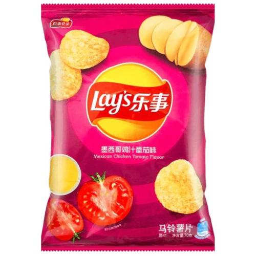 ليز بنكهة مرق الدجاج والطماطم المكسيكية Lay's Mexi...