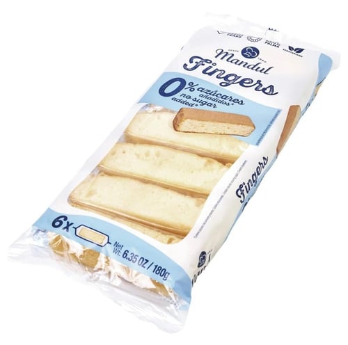ماندول فنجرز كيك بدون سكر مضاف180 جرام
