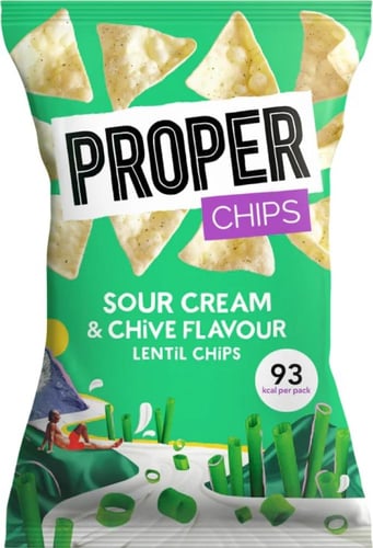 رقائق العدس بنكهة الكريمة الحامضة والثوم المعمر من...