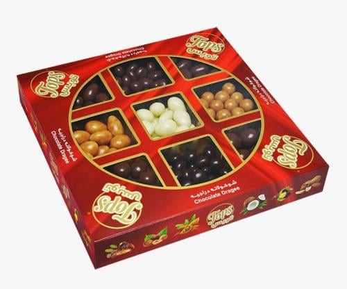 توبس علبة دراجية شوكولاتة مشكل 450 غم