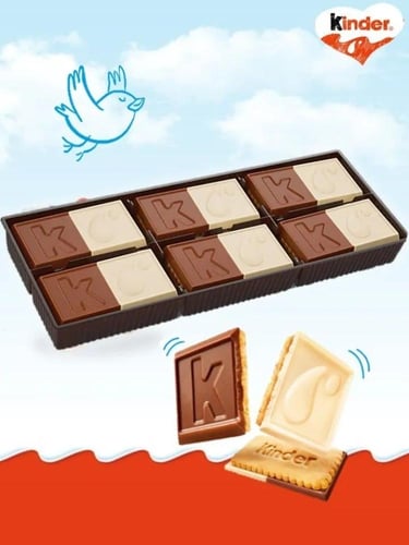 Kinder Duo Chocolate and Milk Biscuits 150g - كيند...