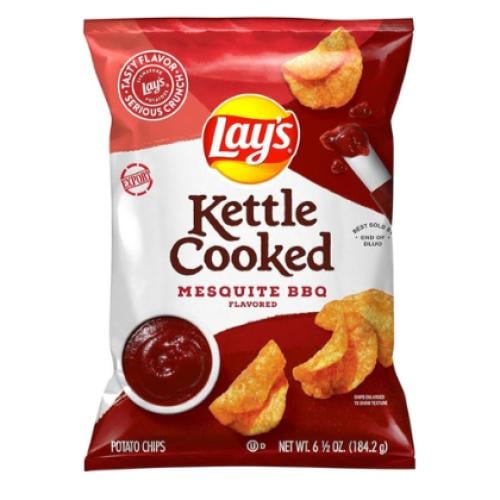 ليز رقائق بطاطس بنكهة المسكيت بنكهة الباربكيو من ك...