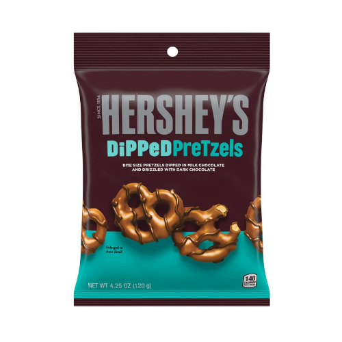 بريتزل هيرشيز مغطى بالشوكولاتة 120 جرام Hershey's...