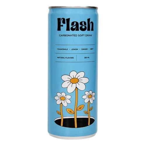 مشروب غازي بنكهات طبيعية فلاش 250 مل للحبة