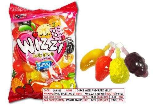 مشروب جيلي ريكو ويزي 24 قطعة مستورد