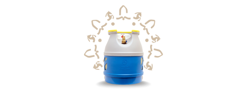 أسطوانة فايبر 5 كجم ( فارغة )