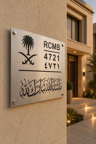 لوحة عنوان وطني ستيل تفريغ مع عبارة