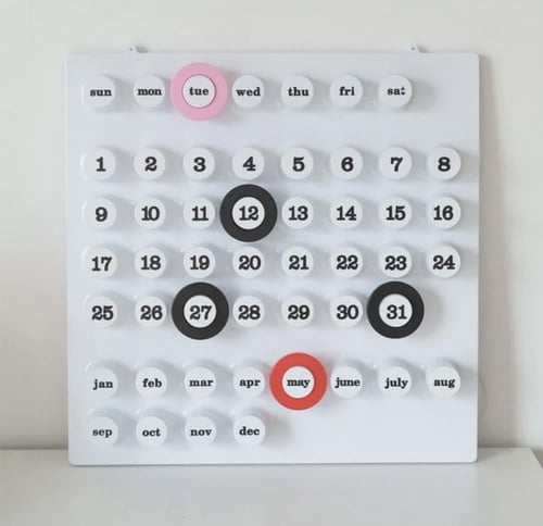 White Wall calendar