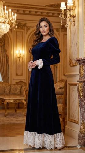 فستان مخمل 659