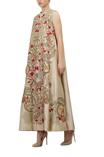 Embroidered Sleeveless Kurta