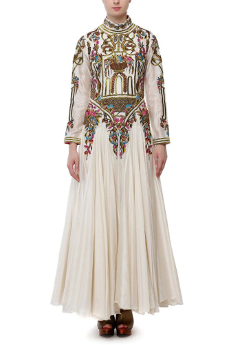 Floral Embroidered anarkali