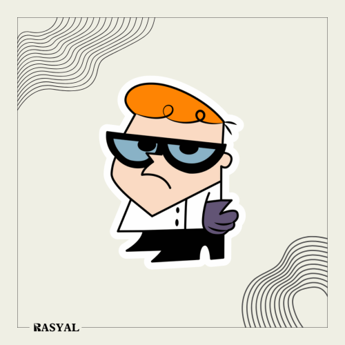 ستيكر شخصية كرتونية ( مختبر دكستر )