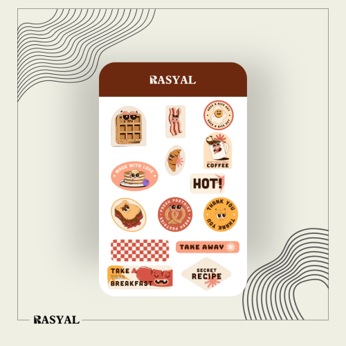 مجموعة ستيكرات الافطار
