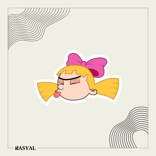 ستيكر شخصية كرتونية ( هيا ارنولد )