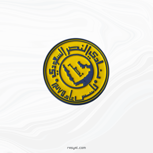 ستيكر شعار النصر القديم المعدني