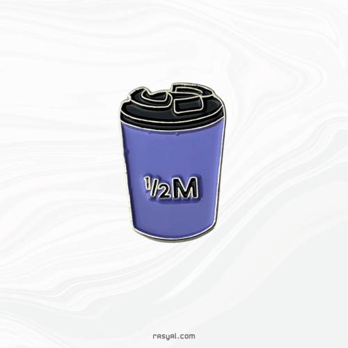 ستيكر مق هاف مليون البنفسجي المعدني