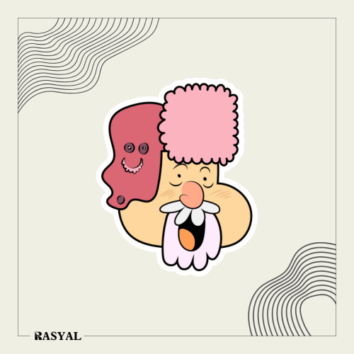 ستيكر شخصية كرتونية ( ستيكي جو )