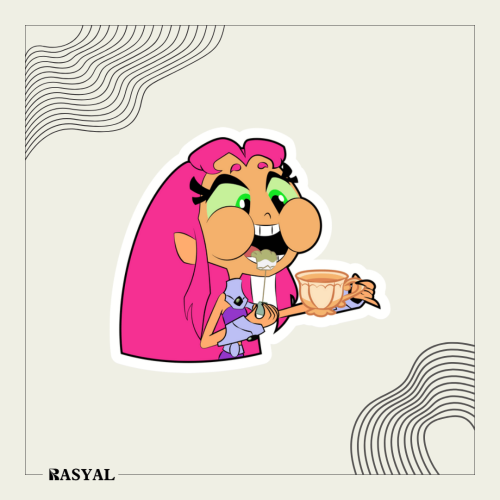 ستيكر شخصية كرتونية ( التايتنز )