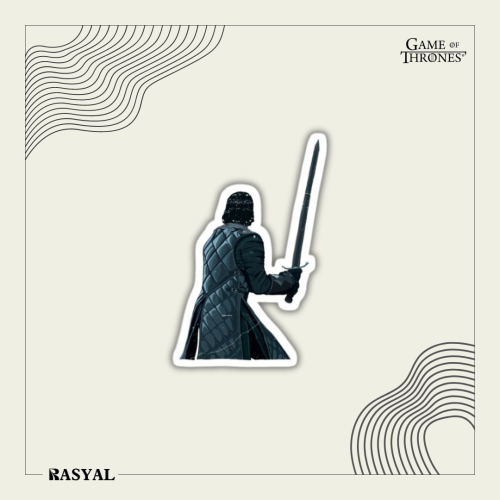 ستيكر قيم اوف ثرونز ( جون سنو )
