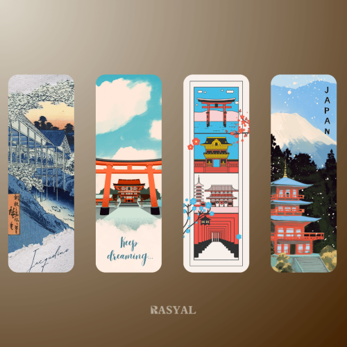 فواصل كتب بستايل ياباني