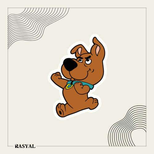 ستيكر شخصية كرتونية ( سكوبي دو )