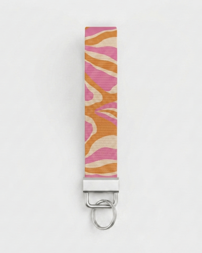 BOHO FLOWERS Wristlet Keychain