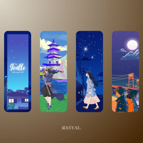 فواصل كتب بنفسجية