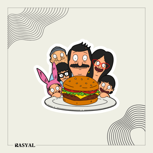 ستيكر شخصية كرتونية ( بوبز برجر )