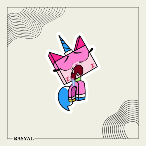 ستيكر شخصية كرتونية ( يوني كيتي )