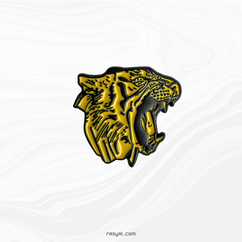 ستيكر النمر المعدني