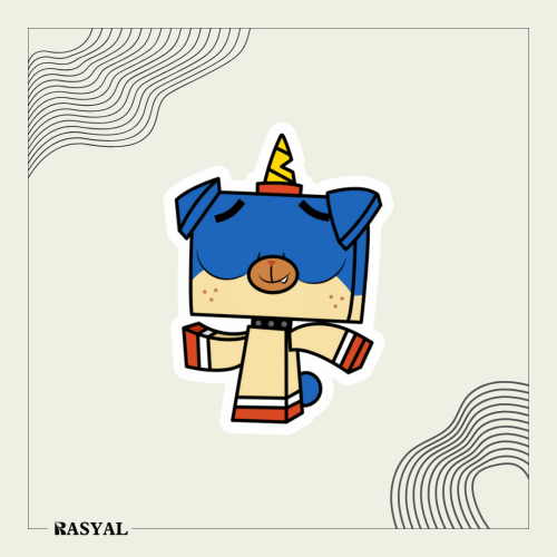 ستيكر شخصية كرتونية ( بوبي كورن )