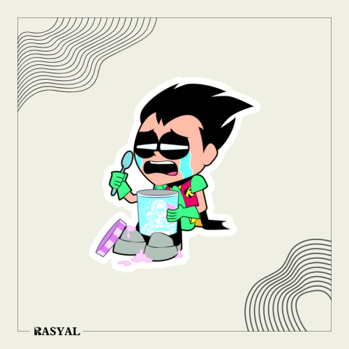 ستيكر شخصية كرتونية ( روبن هود )