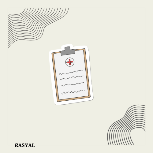 ستيكر لوحة ملاحظات طبية