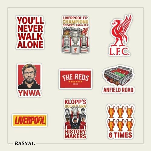 مجموعة ستيكرات ليفربول - Liverpool Stickers