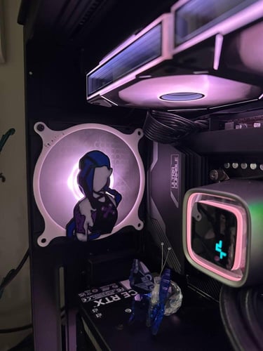 غطاء مروحة للPC بتصميم جينكس, بمقاس 120mm