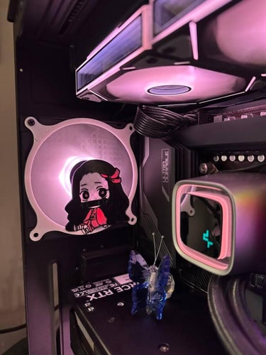 غطاء مروحة للPC بتصميم نيزوكو , بمقاس 120mm