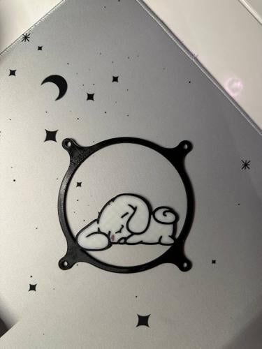 غطاء مروحة للPC بتصميم سينامورول نائمة، بمقاس 120m...