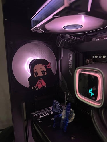 غطاء مروحة للPC بتصميم نيزوكو , بمقاس 120mm