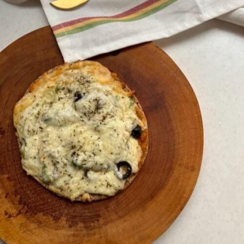 بيتزا كيتو بالخضار