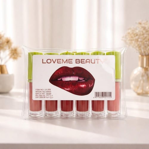 لافمي بيوتي احمر شفاه سائل ثابت 6قطع