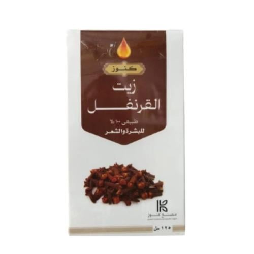 زيت القرنفل للبشرة والشعر من كنوز - 125 مل