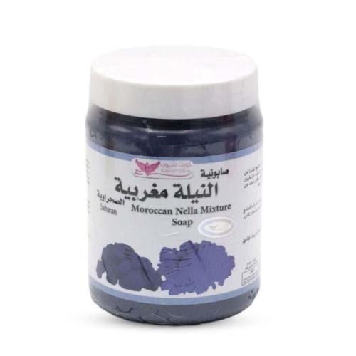 صابونية النيلة المغربية لتفتيح وتوحيد لون البشرة ك...