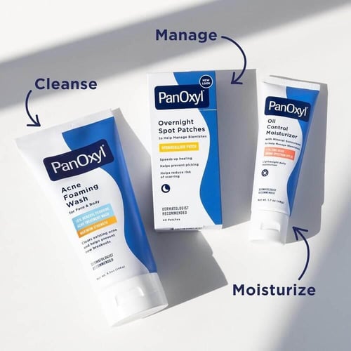 غسول رغوي لحب الشباب بنزويل بيروكسيد 10٪ من بانوكس...