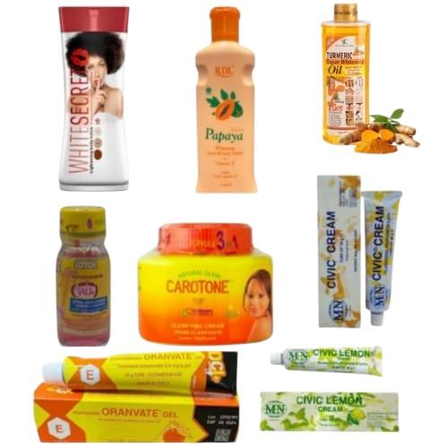 مجموعة تفتيح الجسم والبشرة الاصلية