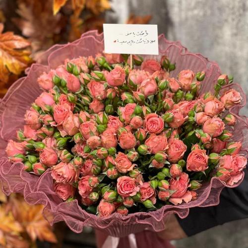 بوكيه ورد ميني بينك