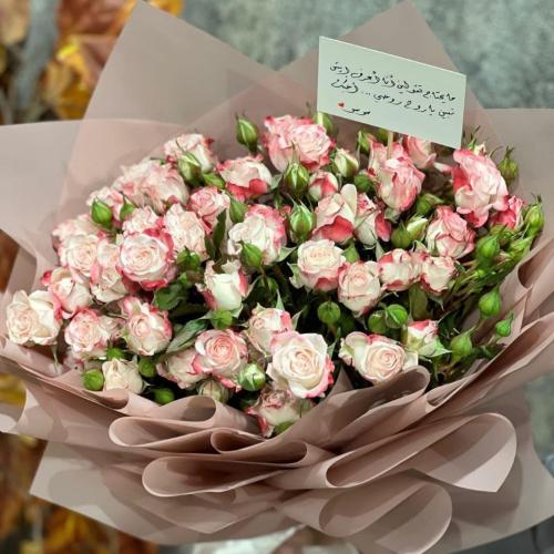 باقة ورد ميني روز mix pinky