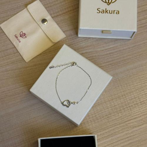 اسورة فضة خالص عيار 925 Heart infinite